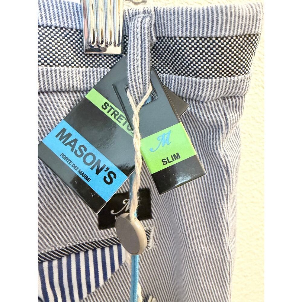 Mason’s Striped Blue Golf Shorts - Picture 7 of 11